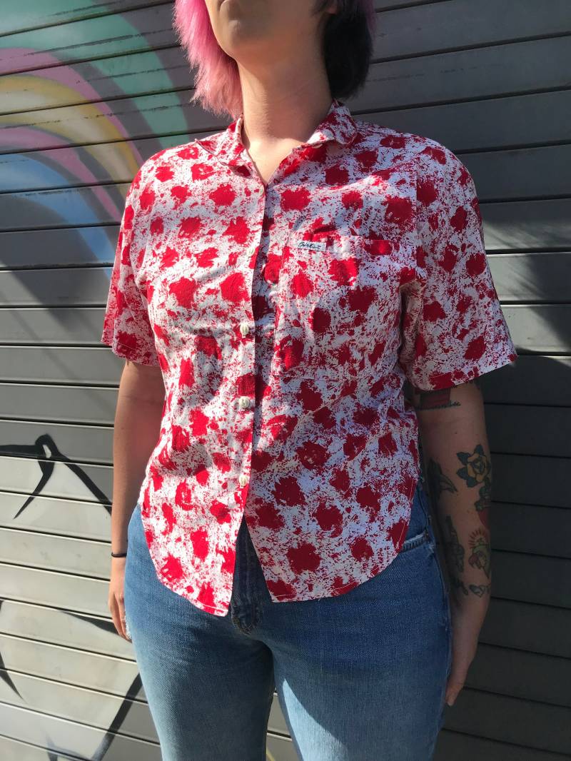 90Er Jahre Knopf Farbe Pinselstriche Oben von PENAFLORIUM