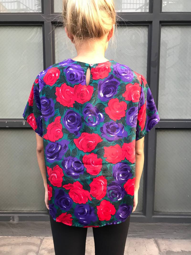 90Er Rosen Bluse von PENAFLORIUM