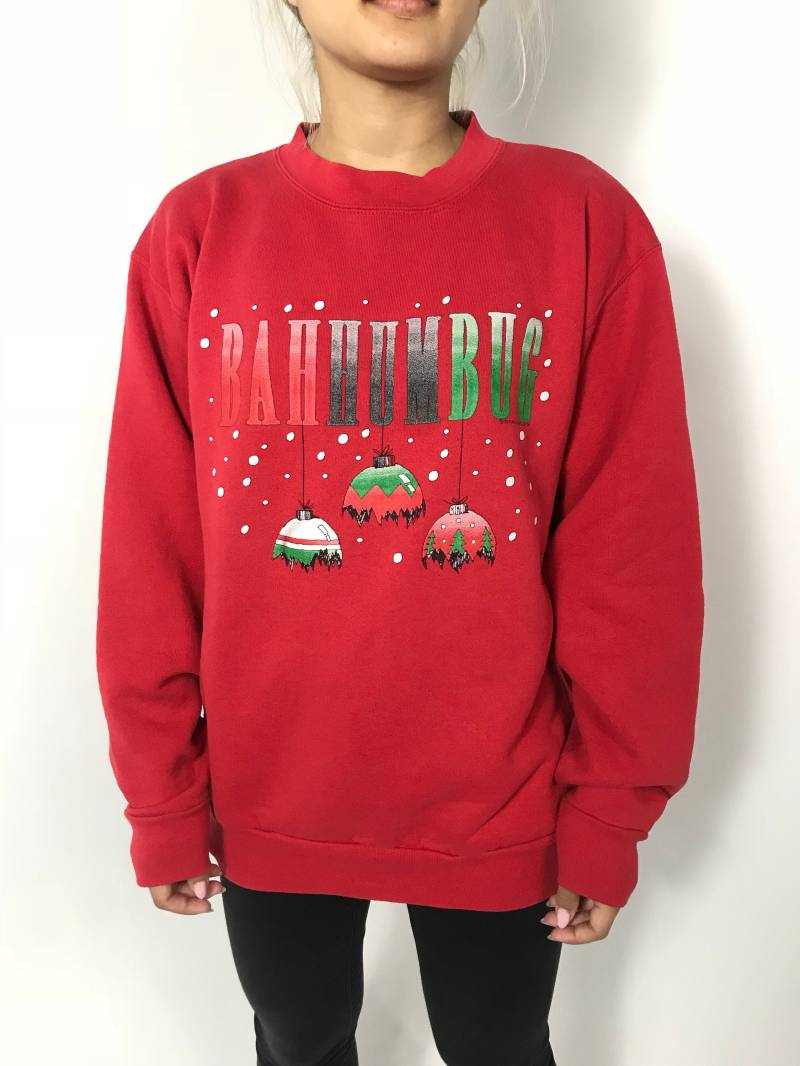 90Er Scrooge Bahhumbug Ugly Christmas Sweatshirt von PENAFLORIUM