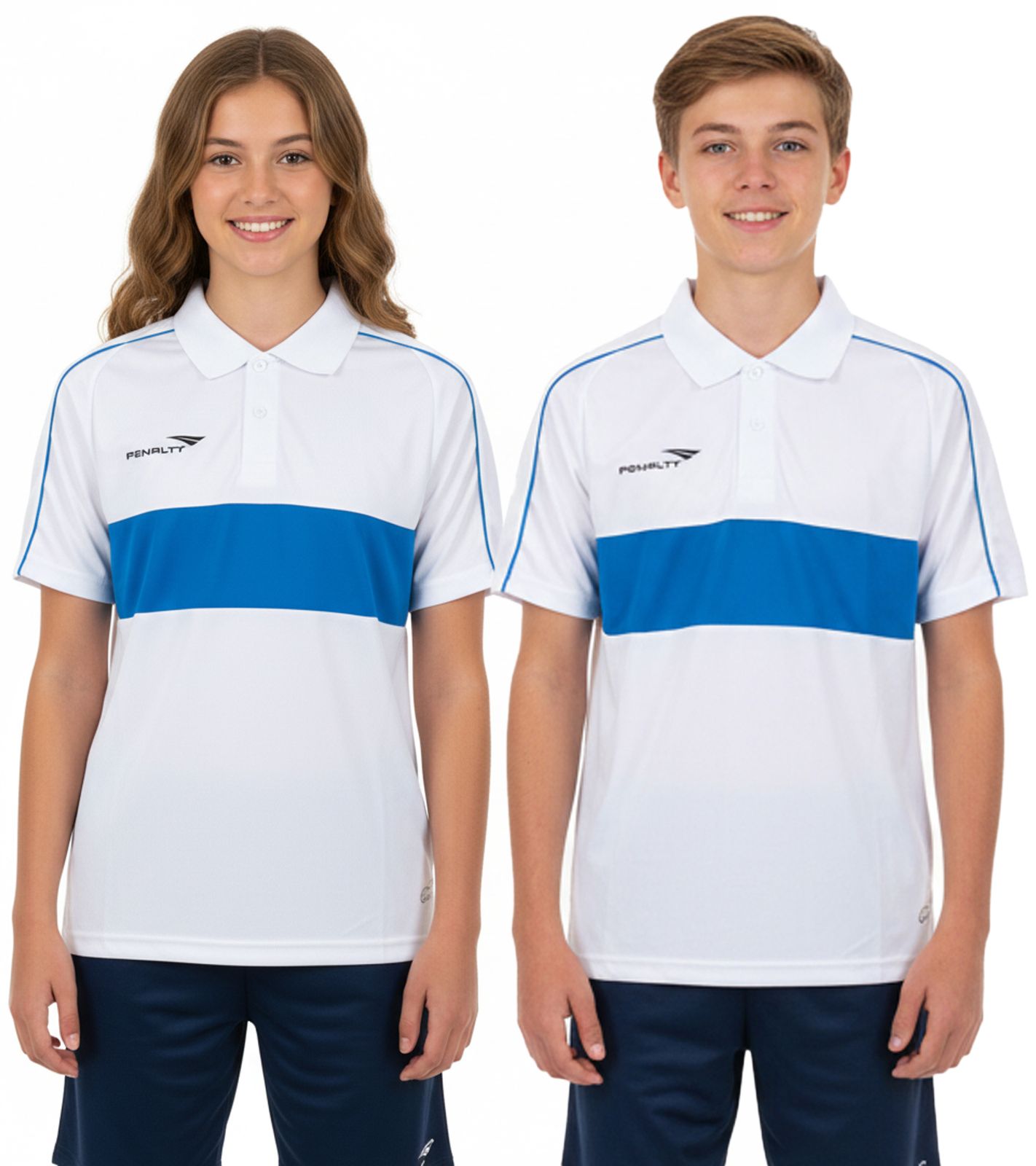 PENALTY Polo Matis Jr Kinder Polo-Hemd aus schnelltrocknendem DRY ON-Material Sport-Shirt 310703-1410 Weiß/Blau PENALTY Polo Matis Jr Kinder Polo-Hemd aus schnelltrocknendem DRY ON-Material Sport-Shirt 310703-1410 Weiß/Blau von PENALTY