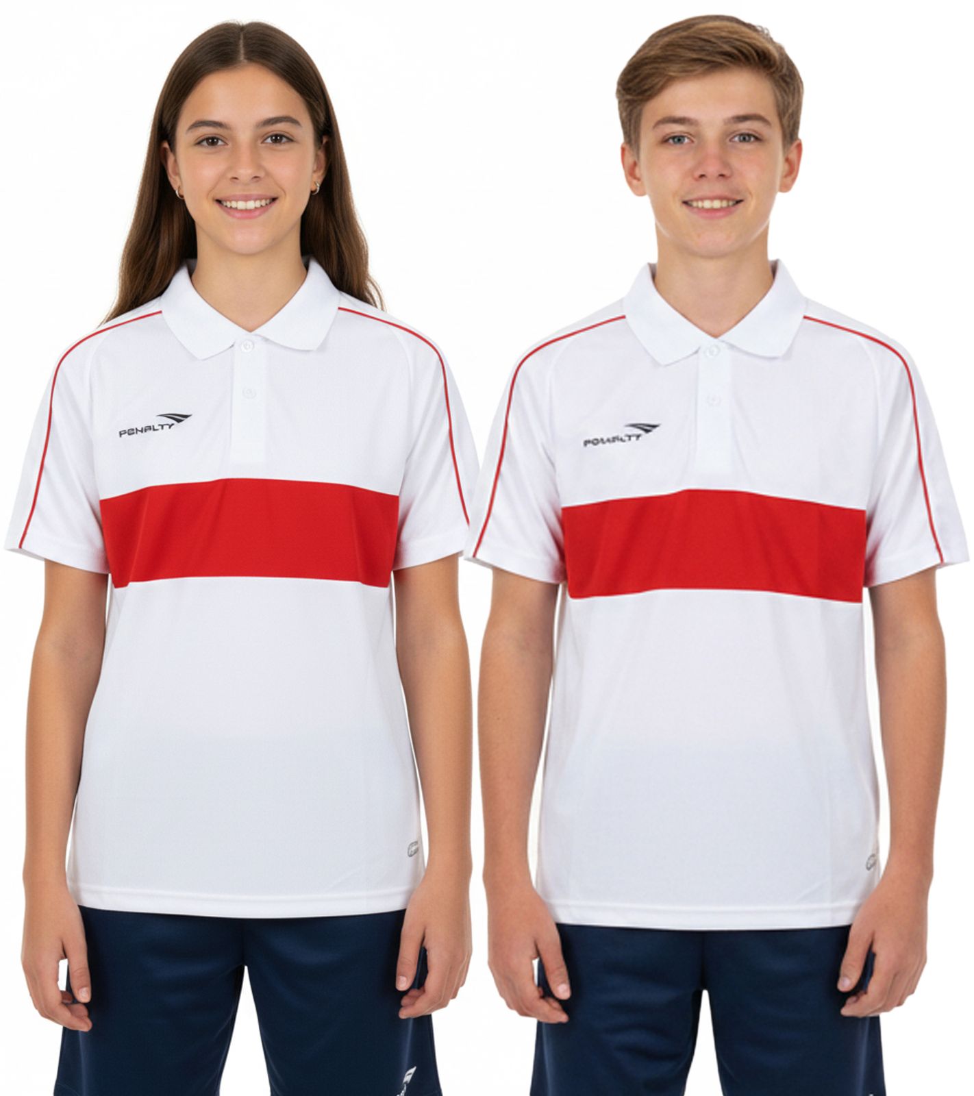 PENALTY Polo Matis Jr Kinder Polo-Hemd aus schnelltrocknendem DRY ON-Material Sport-Shirt 310703-1600 Weiß/Rot PENALTY Polo Matis Jr Kinder Polo-Hemd aus schnelltrocknendem DRY ON-Material Sport-Shirt 310703-1600 Weiß/Rot von PENALTY