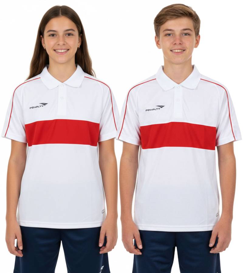 PENALTY Polo Matis Jr Kinder Polo-Hemd aus schnelltrocknendem DRY ON-Material Sport-Shirt 310703-1600 Weiß/Rot PENALTY Polo Matis Jr Kinder Polo-Hemd aus schnelltrocknendem DRY ON-Material Sport-Shirt 310703-1600 Weiß/Rot von PENALTY