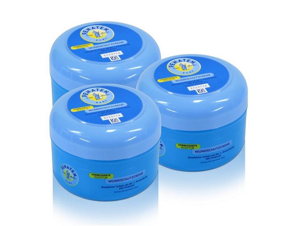 PENATEN Babypflege-Set 3x Penaten Baby Wundschutz Creme mit Zinkoxid 200 ml von PENATEN