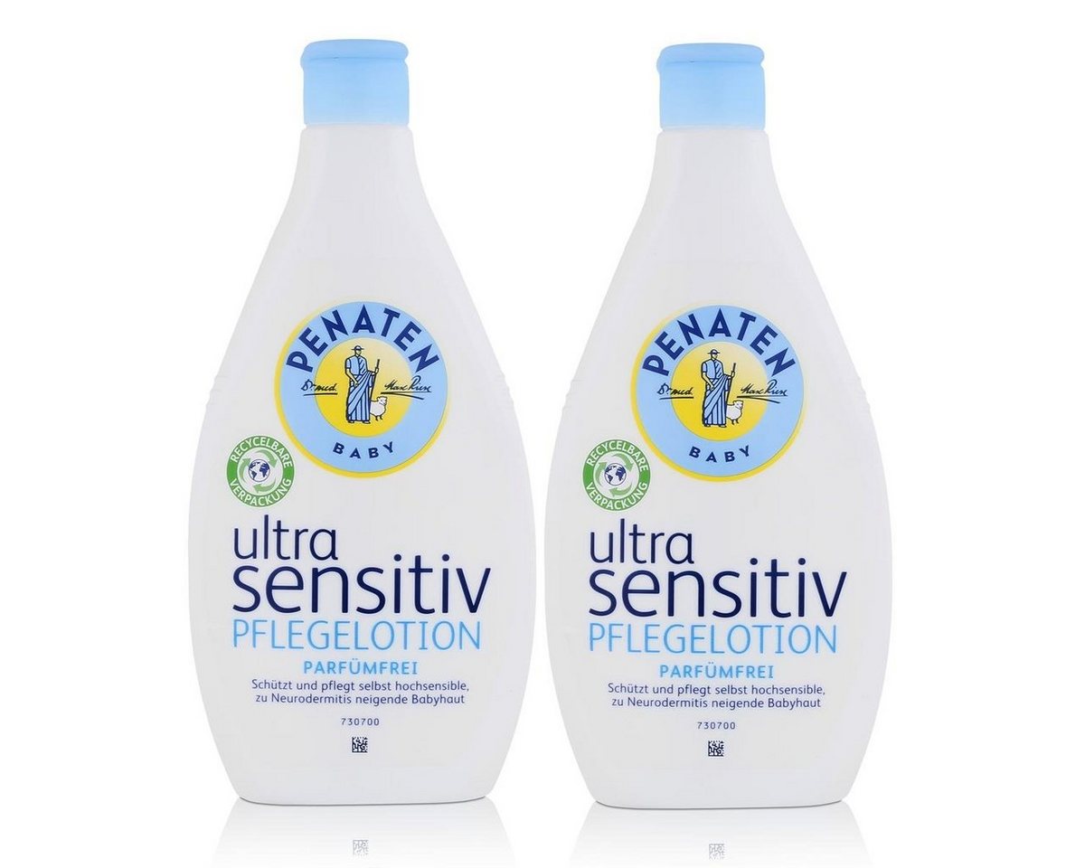 PENATEN Babypflege-Set Penaten Baby ultra sensitiv Pflegelotion 400ml - Parfümfrei (2er Pack) von PENATEN