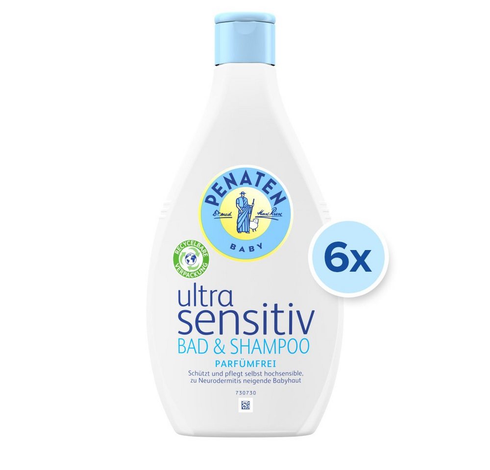 PENATEN Haarshampoo Ultra Sensitiv Bad & Shampoo 6er-Pack (6x 400ml) von PENATEN