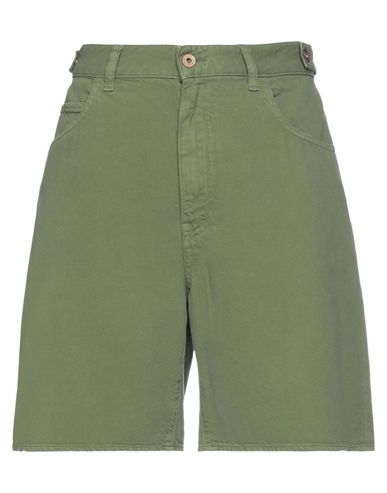 PENCE Jeansshorts Damen Militärgrün von PENCE