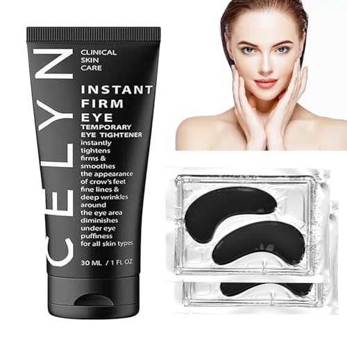 Celyn Augencreme Set,Sofortiger Straffungseffekt für strahlende Augen,Augencreme gegen Augenringe & Schwellungen mit 2 Augenpads für Frauen Celyn Augencreme Set,Sofortiger Straffungseffekt für strahlende Augen,Augencreme gegen Augenringe & Schwellungen mit 2 Augenpads für Frauen von PENCHUAN