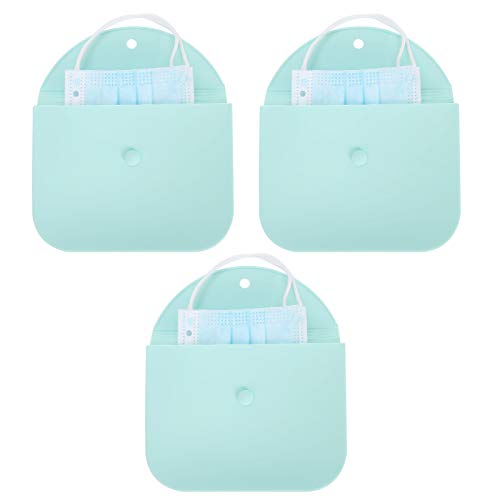 PENGQIANJU Mund Muffel Aufbewahrungskoffer Halter Annahmer Silikon Hight Temperatur Waschen im Freien im Freien (Grün) von PENGQIANJU