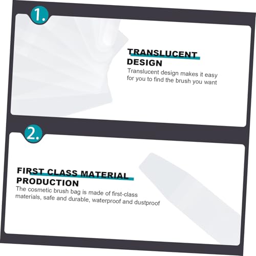 PENIKOKO 10 Stück Teiliges Kosmetik Pinsel Tasche Praktische Make up Organizer Schutzhülle Kompakt und Reisefreundlich Vielseitig für Verschiedene Pinselarten als Geschenk für Unterwegs von PENIKOKO
