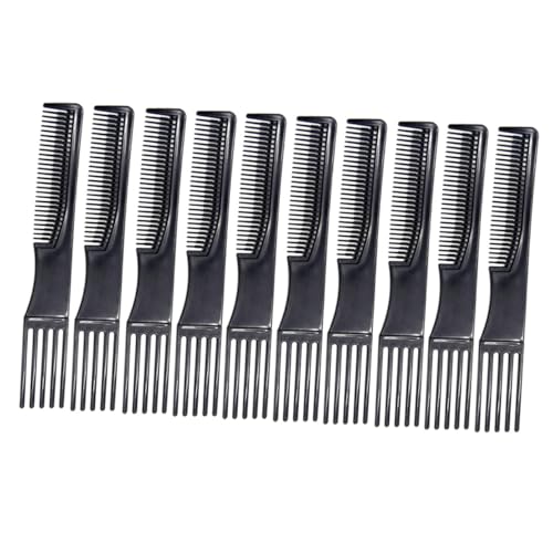 PENIKOKO 10 Stück Teiliges Kunststoff Haarkamm mit Langem Zahn Antistatisch Ergonomisch Geformt Multifunktionales Haarstyling Zubehör für Damen und Herren Professionell für und Alltag von PENIKOKO