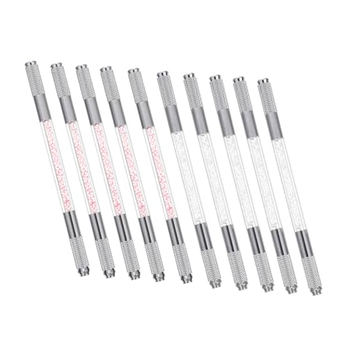 PENIKOKO 10 Stück Teiliges Microblading Augenbrauenstift Dual ende Natürliche Tattooing Brow Makeup Pencils Langlebig und Einfach zu Bedienen Geeignet für Profi und Privaten Gebrauch von PENIKOKO