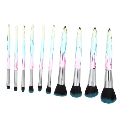 PENIKOKO 10 Stück Teiliges Professionelles Make up Pinselset mit Synthetischen Fasern Langlebig und Leicht Inklusive Foundation Eyeliner Blush pinsel Ergonomischer Kunststoffgriff mit von PENIKOKO