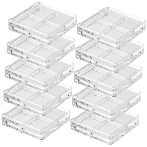 PENIKOKO 10 Stück Teiliges Transparentes Make Up Aufbewahrungsset mit Fächern Vielseitiger Kosmetik Organizer für Lidschatten Lippenstift Langlebige Praktische Schminkbox für DIY Make Up von PENIKOKO