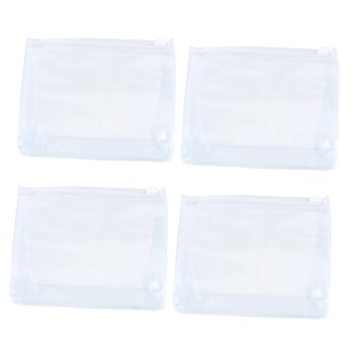 PENIKOKO 10 Stück Teiliges Transparentes Make Up Organizer wasserdichte PVC Kosmetiktaschen mit Reißverschluss Tragbare Reise Kulturbeutel für Damen und Herren Vielseitige von PENIKOKO