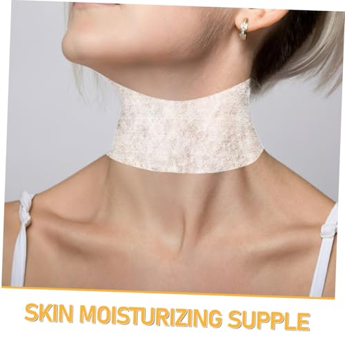 PENIKOKO 100 Stück Hydrating Neck Patch aus Natürlicher Seide Feuchtigkeitsspendende Anti falten Halsmaske zur Hautpflege Sanfte Pflege für Glatte Haut und Dekolleté Hautfreundliche Dünne von PENIKOKO
