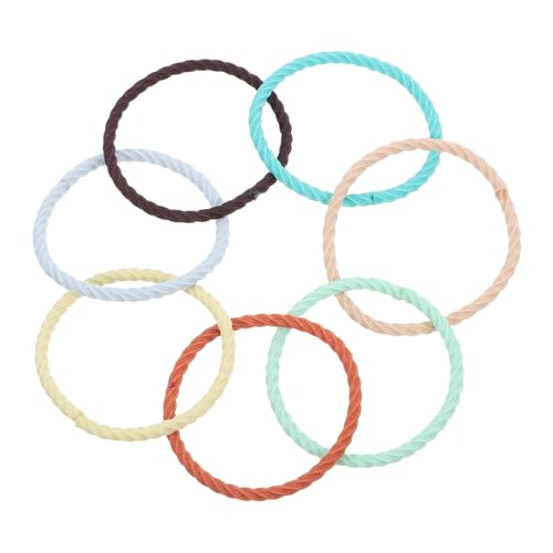 PENIKOKO 100 Stück Teiliges Elastische Haargummis für Damen und Mädchen Nahtlose Hochdehnbare Haarbänder in Pastellfarben und Dunkelbraun Vielseitiges Stylingzubehör für Haartypen und von PENIKOKO