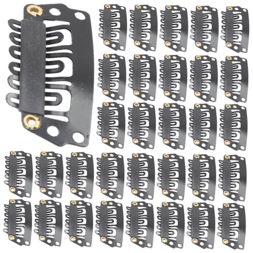 PENIKOKO 100 Stück Teiliges Haarverlängerungs Clips aus Robustem Carbonstahl Leichte Snap Clips für Perücken und Haarverlängerungen Vielseitig Einsetzbar für DIY Haarteile Hüte für Damen von PENIKOKO