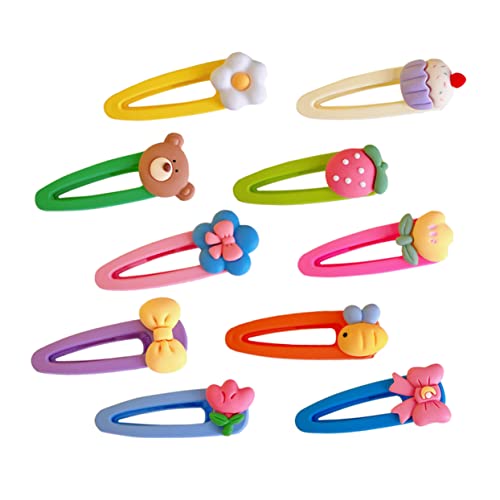 PENIKOKO 10stücke Cartoon Haarspangen Für Mädchen Bunte Frucht-haarclips Niedliche Haarschmuck-accessoires Für Kleinkinder Für Verschiedene Frisuren Und Outfits von PENIKOKO