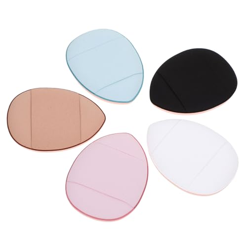 PENIKOKO 12 Stück Teiliges Mini Puderquasten Tropfenförmig Fingerfixiert Waschbar Leicht Kompakt für Losen Gepressten Puder für Frauen Mädchen für Reise Alltag Spart Zufällige Farbe von PENIKOKO