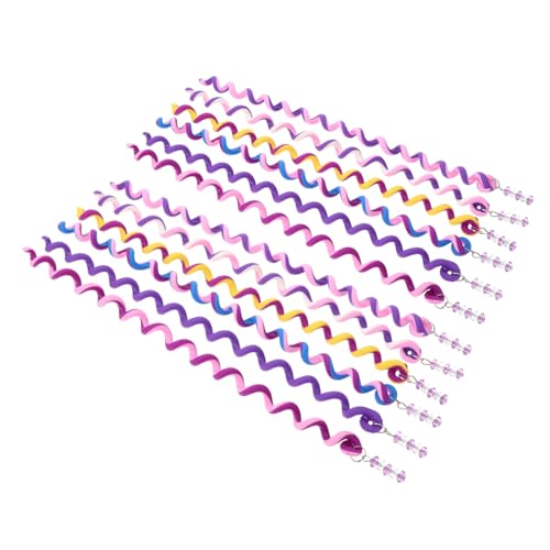 PENIKOKO 12 Stück Teiliges Spiral haarzwirbler für Mädchen Flexibler Haarklammer haarflechter DIY Lockenhalter Geeignet für Dickes Feines und Glattes Haar von PENIKOKO
