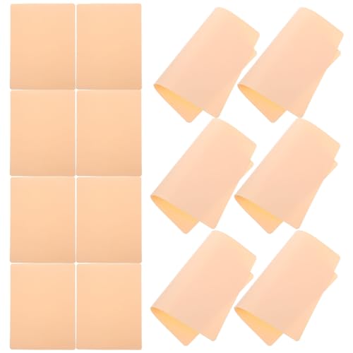 PENIKOKO 15 Stück Teiliges Silikon Übungshaut für Tattoo Praxis Realistische Doppelseitige Kunsthaut Langlebige Makeup Practice Skin für Anfänger und Profis Hautähnliche Tattoo Übungshaut von PENIKOKO