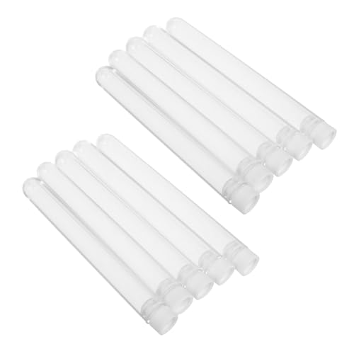 PENIKOKO 15stücke Wiederverwendbare Wimpernbürstenröhrchen Transparente Kunststoffreagenzgläser Mascara-stäbchenröhrchen Make-up-pinselbehälter Leere Röhrchen Für Reisen Und von PENIKOKO