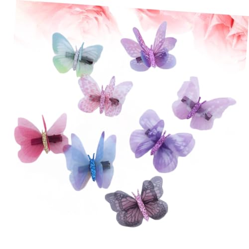 PENIKOKO 16 Stück Teiliges Bunte Haarspangen mit Doppellagigem Stereoskopischem Schmetterlingsdesign Stabile Bobby Pins für Mädchen Modische Haarnadeln als Haarschmuck für Zufällige Farbe von PENIKOKO