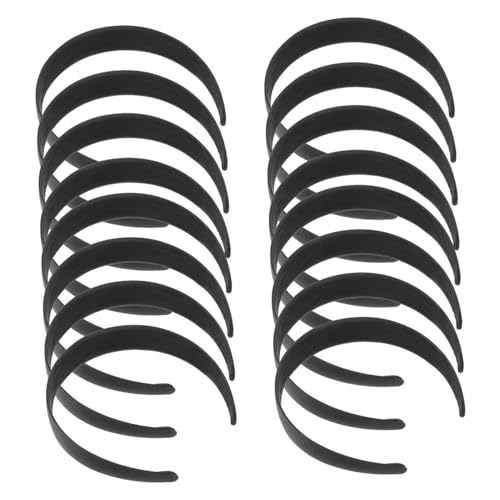 PENIKOKO 16 Stück Teiliges Damen Stirnbänder Schwarz Vintage Haarreifen Modische Leichte Haarschmuck Accessoires für Alltag Sport und Kosmetik Robust und Vielseitig Einsetzbar von PENIKOKO