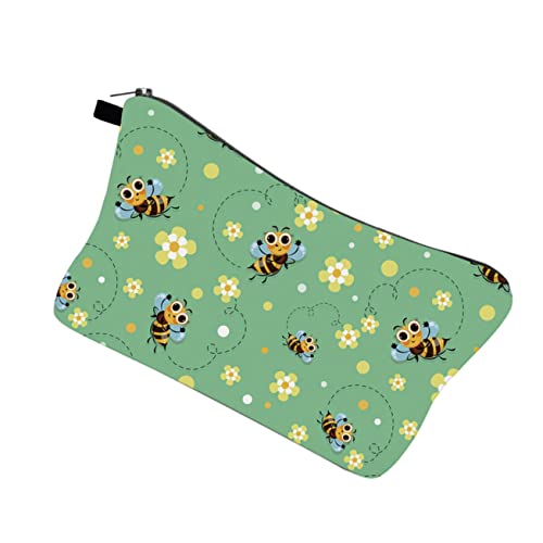 PENIKOKO 1stück wasserdichte Kosmetiktasche Für Damen Bienenmuster Multifunktionale Reise-Organizer-Tasche Mit Robustem Reißverschluss Für Kosmetik Und Toilettenartikel Für Unterwegs von PENIKOKO