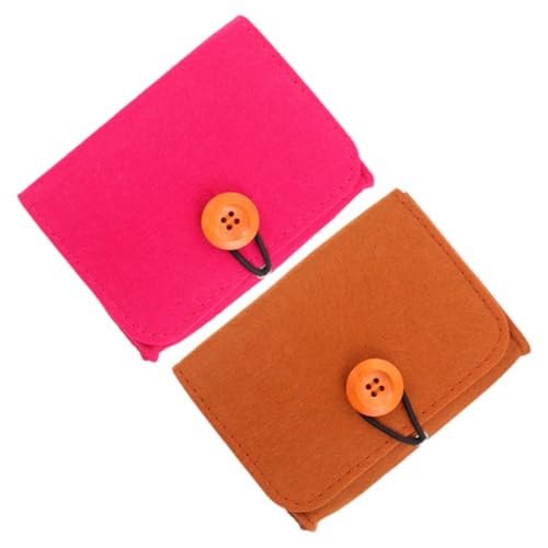 PENIKOKO 2 Stück Ätherische Öle Aufbewahrungstasche aus Filz und Chemiefaser Weiche Tragetasche für Kleine Flaschen Praktischer Organizer für Reisen und Zuhause Schützende Essential Oil von PENIKOKO