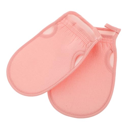 PENIKOKO 2 Stück Doppelseitiger Peeling Handschuh Sanfter und Kraftvoller Körper Exfoliator für Damen und Herren Entfernt Abgestorbene Hautzellen Weiche Hautfreundliche Duschhandschuhe von PENIKOKO