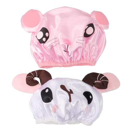 PENIKOKO 2 Stück Duschhaube für Duschhaube für Mädchen Haarhut mit elastischem Band bequeme Dusche für Babybad-Shampoo-Kappe Duschhaube für Babys kleine Duschhaube PVC PENIKOKO 2 Stück Duschhaube für Duschhaube für Mädchen Haarhut mit elastischem Band bequeme Dusche für Babybad-Shampoo-Kappe Duschhaube für Babys kleine Duschhaube PVC von PENIKOKO