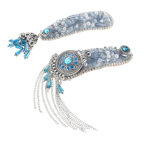 PENIKOKO 2 Stück Ethnisches Haarzubehör Strass Barrette Styling-Haarnadel Haarschmuck mit Strasssteinen Haarschmuck aus Strass Haarspangen für Damen funkelnde Haarspangen für Frauen Harze PENIKOKO 2 Stück Ethnisches Haarzubehör Strass Barrette Styling-Haarnadel Haarschmuck mit Strasssteinen Haarschmuck aus Strass Haarspangen für Damen funkelnde Haarspangen für Frauen Harze von PENIKOKO