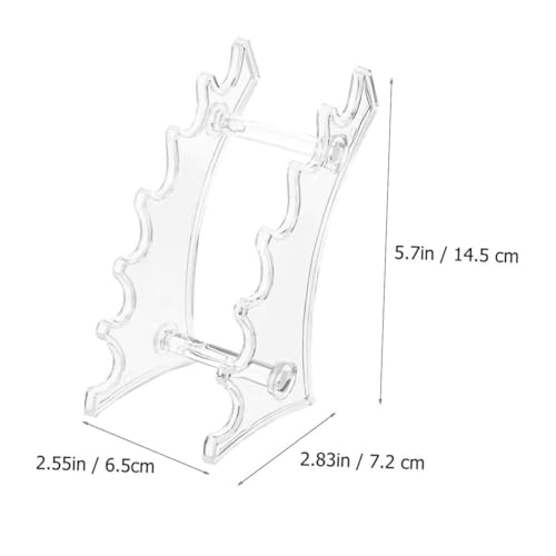 PENIKOKO 2 Stück Eyeliner Display Rack mit Bogenform Transparenter Stifthalter für Büro und Kosmetik Organizer für Eyeliner Augenbrauenstifte und Schreibwaren Leicht zu Reinigen von PENIKOKO