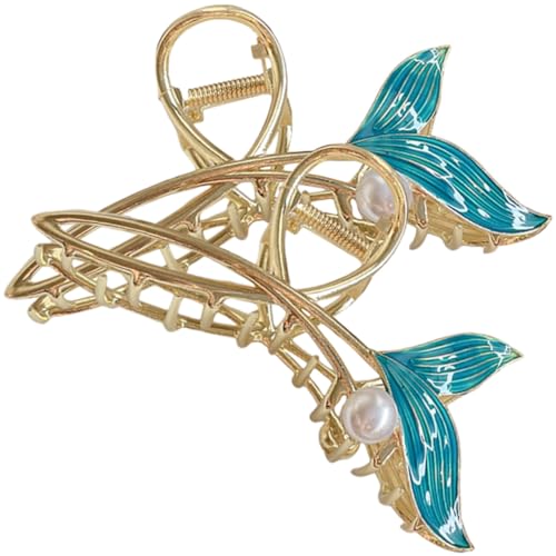 PENIKOKO 2 Stück Große Haarklammern Fischschwanz Design Extra Stark für Dickes Haar Damen Haarschmuck Modisch Elegant Geeignet als von PENIKOKO