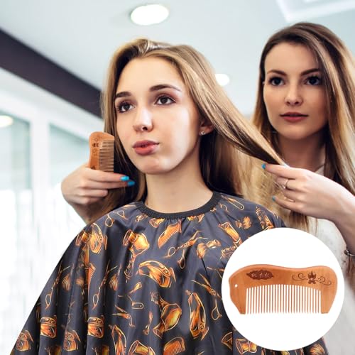 PENIKOKO 2 Stück Großer Holz kämme Anti elektrisch Entwirrungskamm für Nasses Haar Handlicher Fisch design Kamm für Frauen und Männer mit Dickem oder Langem Haar von PENIKOKO