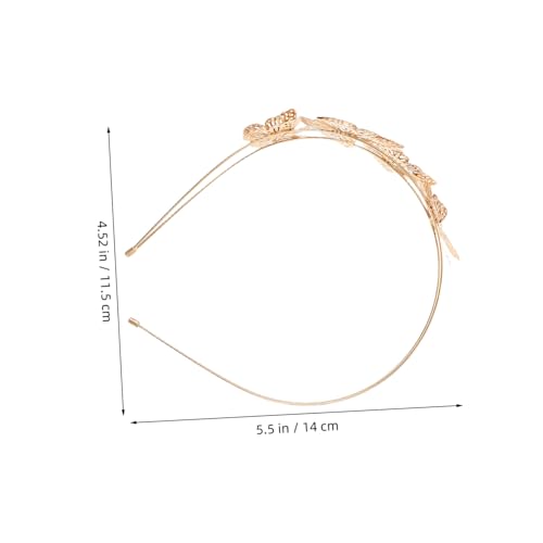 PENIKOKO 2 Stück Haarreif Schmetterling Muster Hochkron Tiara Damen Haarband Gold Silber Boho Hochzeit Party Fotoshooting Accessoire PENIKOKO 2 Stück Haarreif Schmetterling Muster Hochkron Tiara Damen Haarband Gold Silber Boho Hochzeit Party Fotoshooting Accessoire von PENIKOKO
