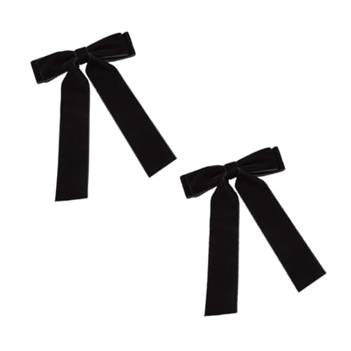 PENIKOKO 2 Stück Haarschleifen Clip mit Langem Band Stilvolle Haarklammern für Frauen und Mädchen Fester Griff für Dickes und Dünnes Haar Stilvolle Haarschmuck accessoires für Modebewusste von PENIKOKO