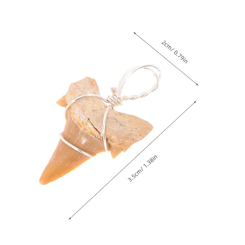 PENIKOKO 2 Stück Haifischzahn Anhänger Silber Charm Halskette Schmuck DIY Dekoration Surfer Männer Outdoor von PENIKOKO
