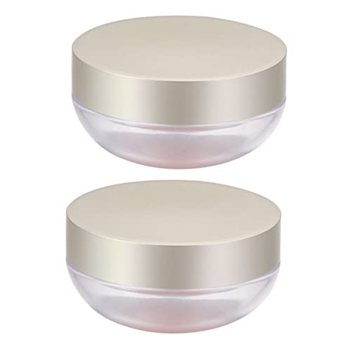 PENIKOKO 2 Stück Kompakte Wiederverwendbare Makeup Powder Box Tragbarer Geruchloser Kunststoff Sicher und Hautfreundlich für Unterwegs für Frauen Dicht Schließend Praktisch für Losen Puder von PENIKOKO