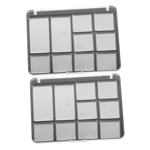 PENIKOKO 2 Stück Magnetische Lidschatten Palette Teiliges Leerer Organizer mit Transparentem Deckel Bruchsicherer Lidschattenhalter Kompakt und Reisefreundlich für Präzises Makeup PENIKOKO 2 Stück Magnetische Lidschatten Palette Teiliges Leerer Organizer mit Transparentem Deckel Bruchsicherer Lidschattenhalter Kompakt und Reisefreundlich für Präzises Makeup von PENIKOKO