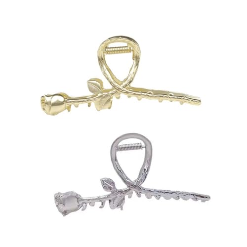 PENIKOKO 2 Stück Metall Haarklammern mit Rosendesign Starke Haarspangen zum Festen Halten Eleganter Haarschmuck für Frauen und Mädchen Modische Haar Accessoires für Alltag und Styling PENIKOKO 2 Stück Metall Haarklammern mit Rosendesign Starke Haarspangen zum Festen Halten Eleganter Haarschmuck für Frauen und Mädchen Modische Haar Accessoires für Alltag und Styling von PENIKOKO