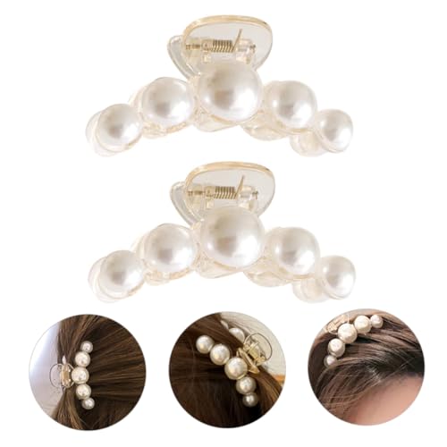 PENIKOKO 2 Stück Perlen Haarspange Mittelgroß Kreativer Haarklammer Clip für Damen Vielseitiger Haarschmuck für Alltag Party Arbeit und Reise PENIKOKO 2 Stück Perlen Haarspange Mittelgroß Kreativer Haarklammer Clip für Damen Vielseitiger Haarschmuck für Alltag Party Arbeit und Reise von PENIKOKO