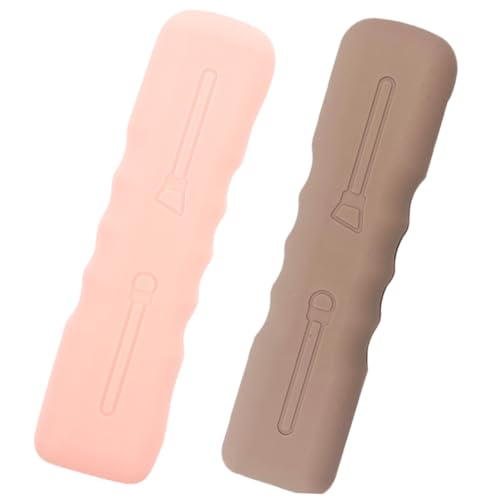 PENIKOKO 2 Stück Silikon Makeup Pinsel Schutzhülle Tragbarer Kosmetik Organizer Leicht Ergonomisch Mit Seitlichem Öffnung Für Frauen Reise Kosmetiktasche PENIKOKO 2 Stück Silikon Makeup Pinsel Schutzhülle Tragbarer Kosmetik Organizer Leicht Ergonomisch Mit Seitlichem Öffnung Für Frauen Reise Kosmetiktasche von PENIKOKO