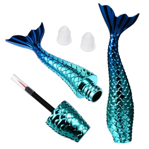 PENIKOKO 2 Stück Teiliges Eyeliner Tube Kosmetikbehälter aus Langlebigem Material Auslaufsicherer Eyelinerflasche für Wasserfesten Kajalstift zum Aufbewahren von Flüssigem Eyeliner und von PENIKOKO