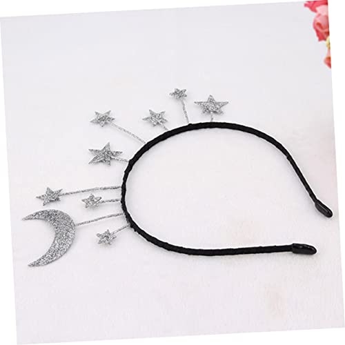 PENIKOKO 2 Stück Teiliges Stern Haarreifen Damen Party Haarschmuck Glitzer Stirnband Mädchen Kopfschmuck Weihnachten Festlich Leicht und Bequem von PENIKOKO