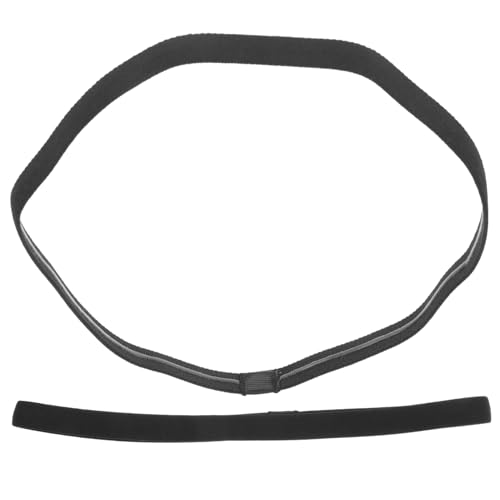 PENIKOKO 2 Stück Unisex Sport Stirnbänder Rutschfestes Atmungsaktives Schweißband für Fitness Yoga Laufen Elastisches Multifunktionales Haarband Leicht und Komfortabel Schwarz Dünn von PENIKOKO
