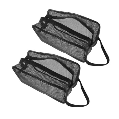 PENIKOKO 2 Teilige Reise Kulturtasche Make Up Tasche Reise Toilettenartikel Duschtasche Für Unterwegs Netz Kulturtasche Make Up Reisetaschen Für Frauen von PENIKOKO