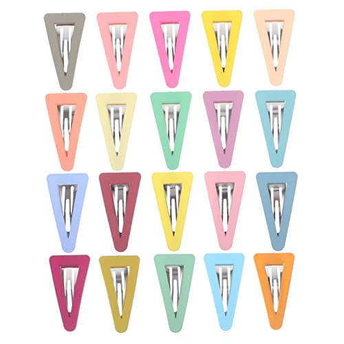 PENIKOKO 20 Stück Teiliges Candy Farbene Haarklammern für Mädchen und Frauen Leichte Kleine Haarspangen mit Zarter Dreiecksform Fester Griff Vielseitig für Alltag Cosplay Party und von PENIKOKO