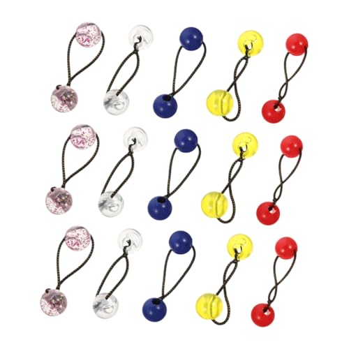 PENIKOKO 20 Stück Teiliges Haargummi für Mädchen Elastische Doppelkugel Haarseile Bunte Ponytail Halter Weiche Sichere Kinderhaargummis für Dünnes und Dickes Haar Modische Haarschmuck von PENIKOKO